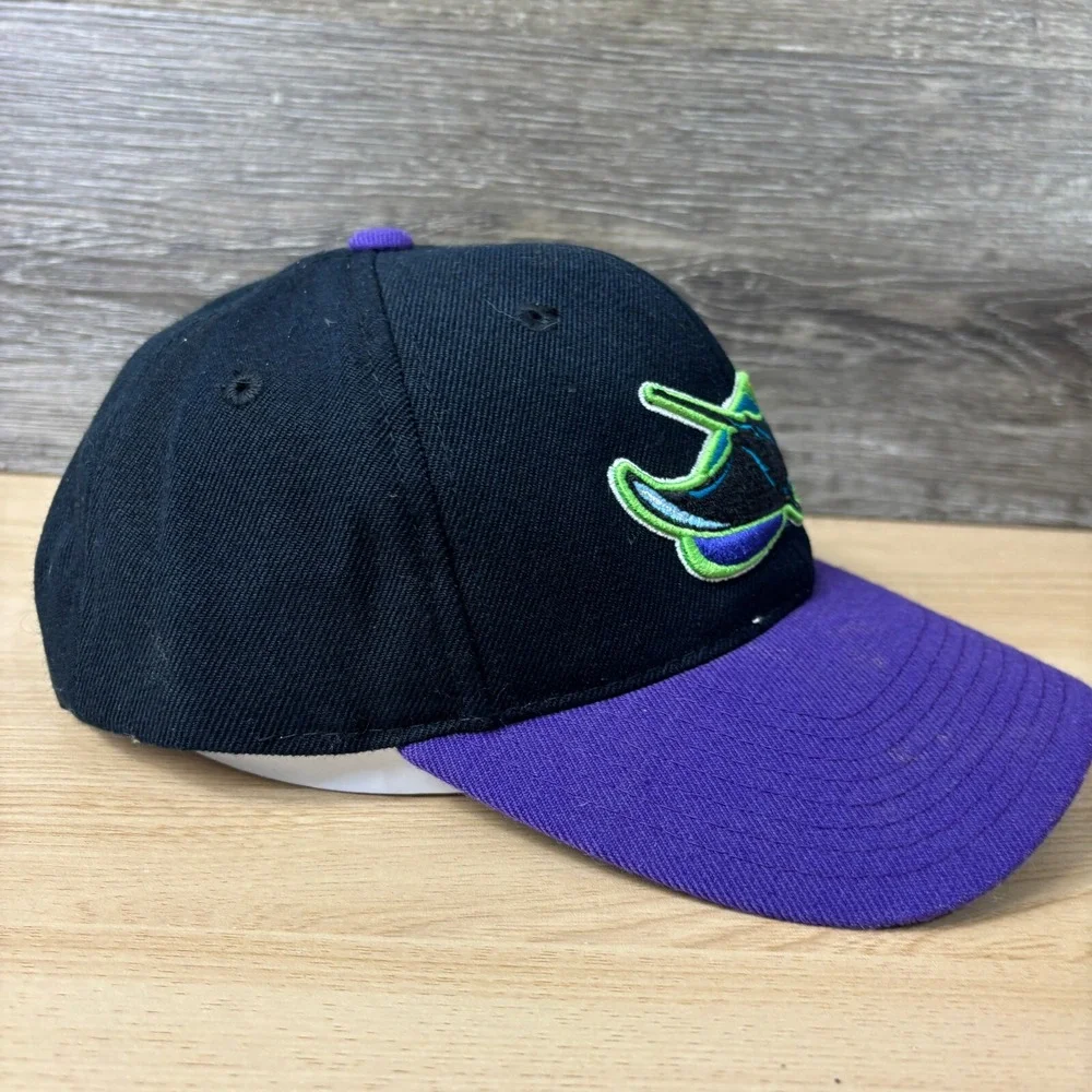 Vintage Tampa Bay Devil Rays Hat Snap Back Black MLB Baseball Sports Specialties